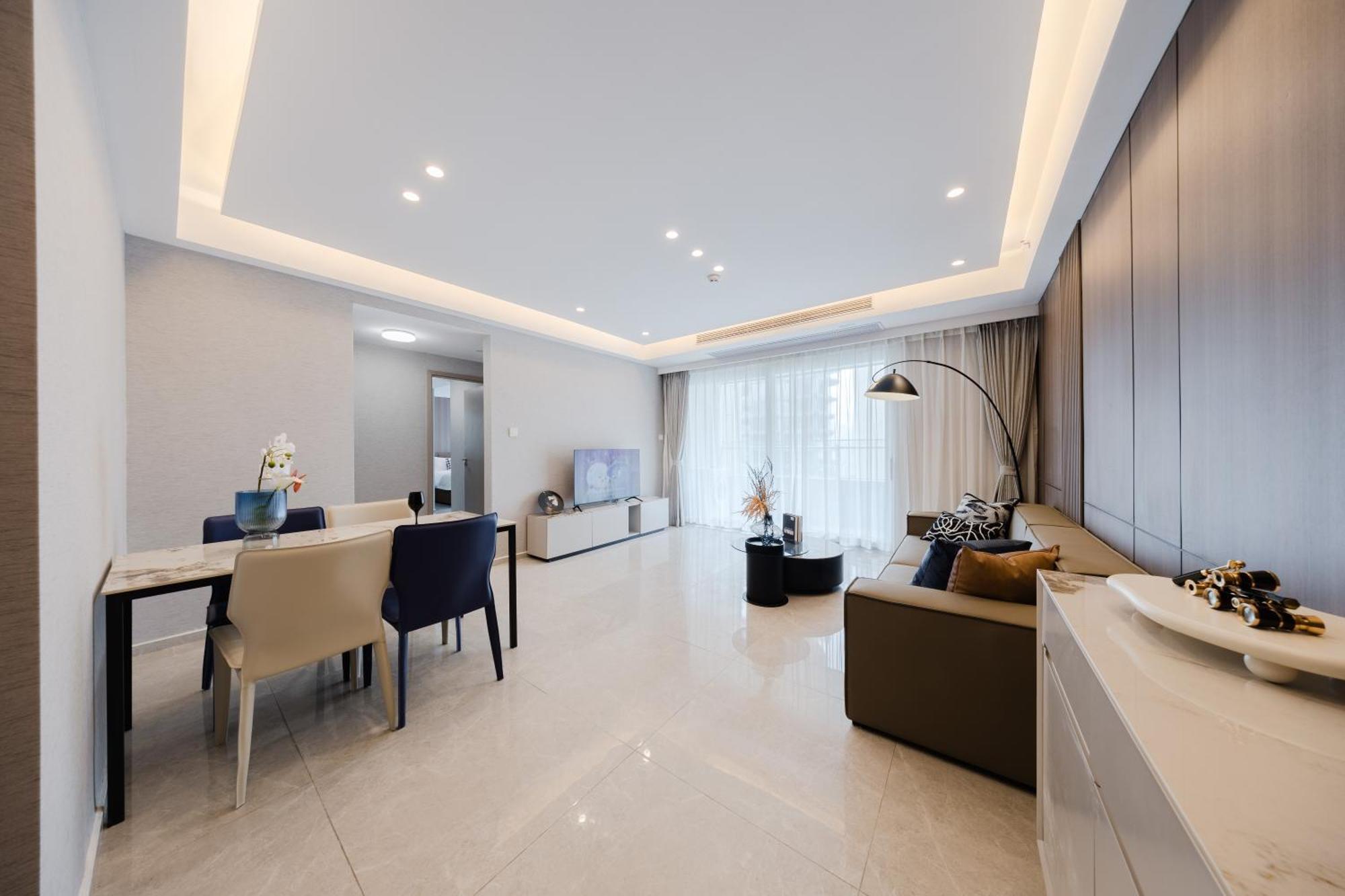 Aparthotel Boruisi Video And Audio Light House - Shenzhen Convention And Exhibition Center Gangxia Metro Station Exterior foto