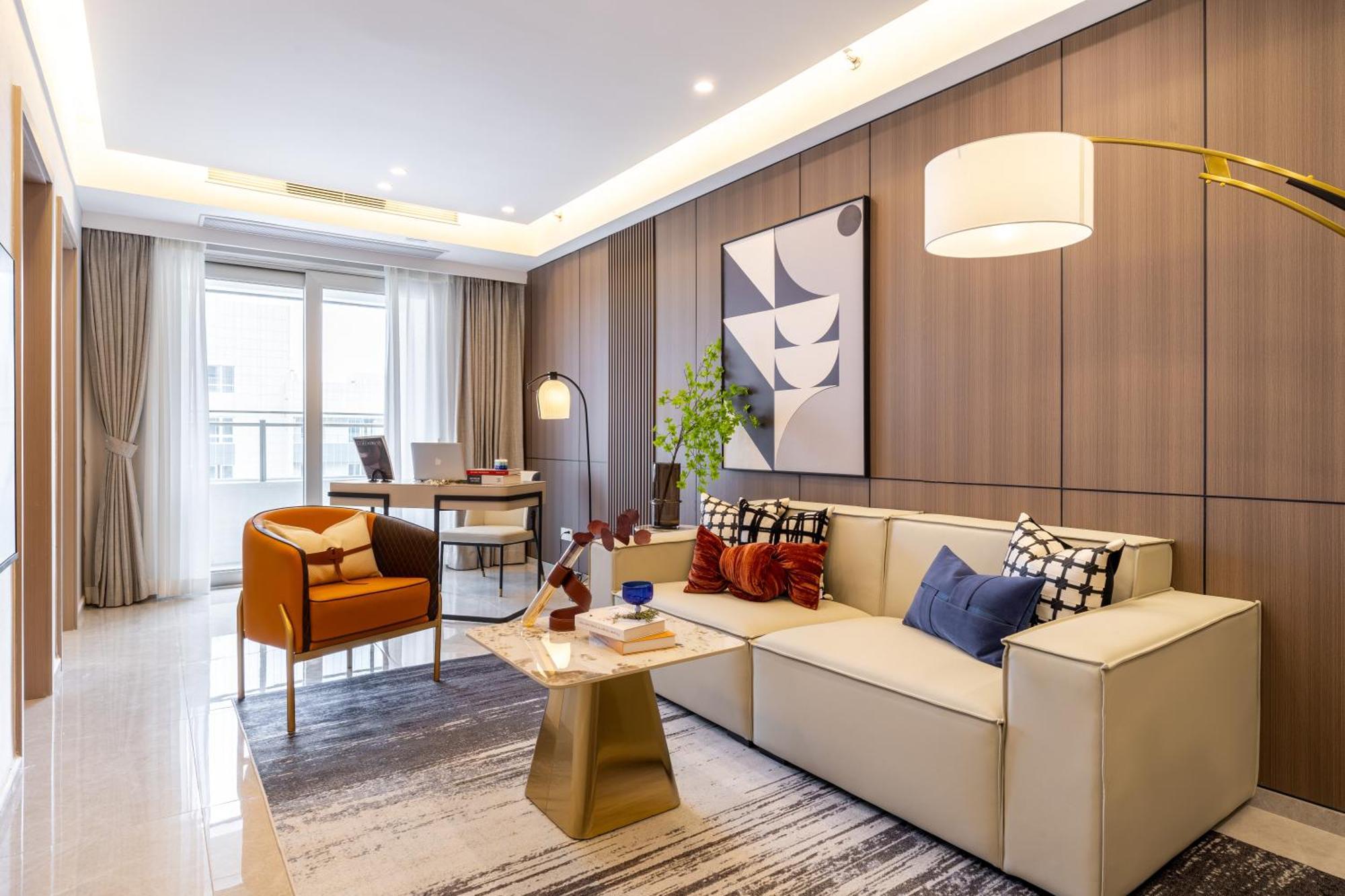 Aparthotel Boruisi Video And Audio Light House - Shenzhen Convention And Exhibition Center Gangxia Metro Station Exterior foto