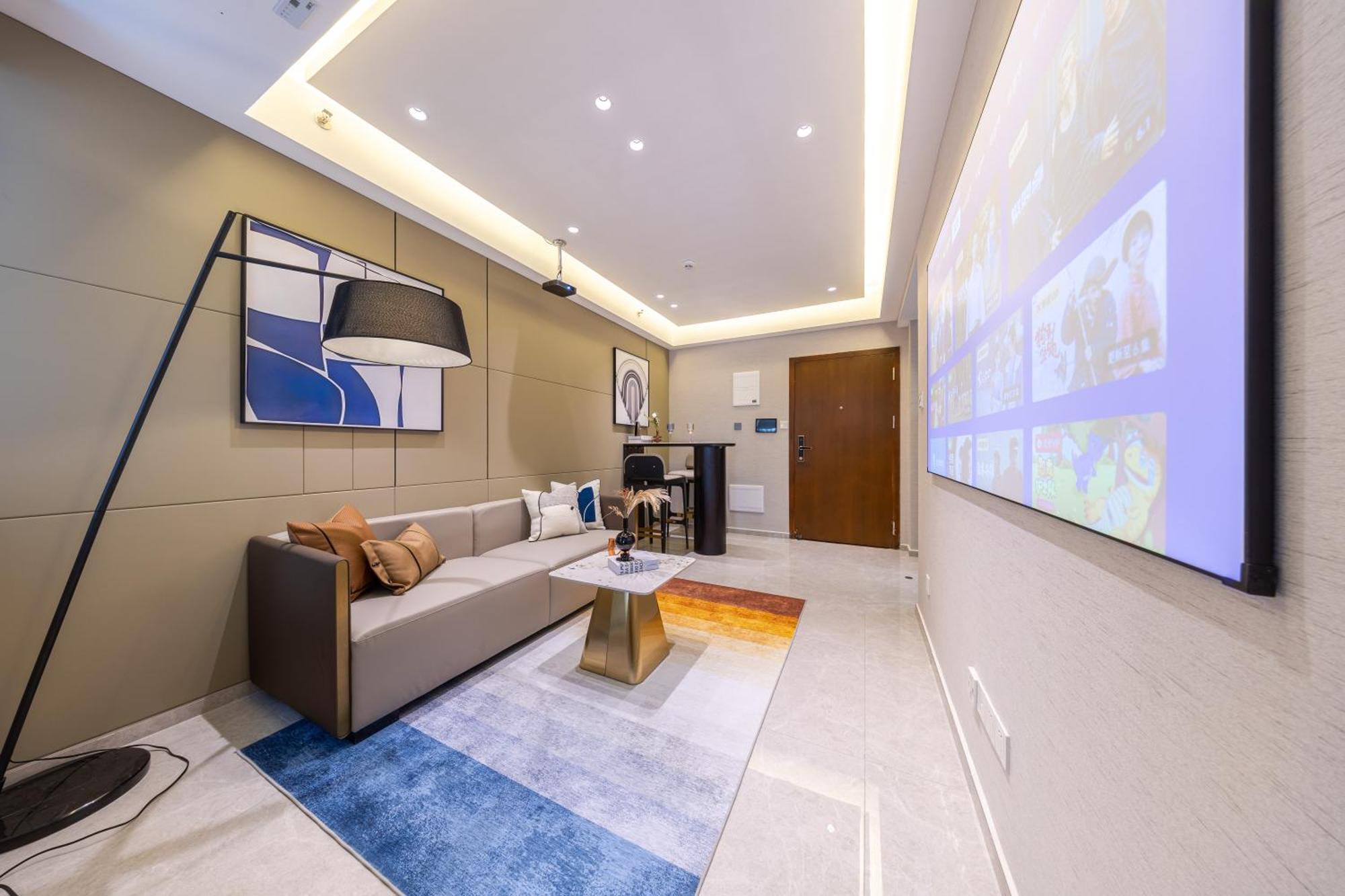 Aparthotel Boruisi Video And Audio Light House - Shenzhen Convention And Exhibition Center Gangxia Metro Station Exterior foto