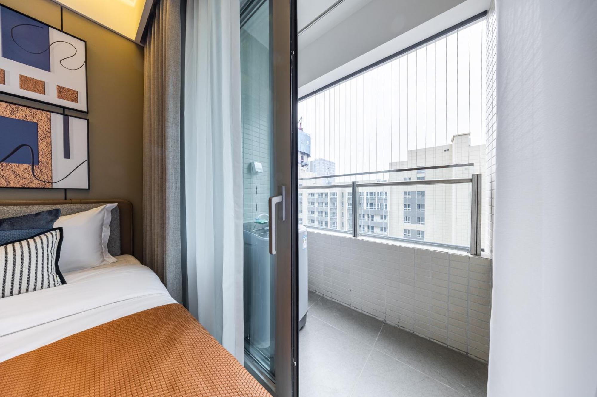 Aparthotel Boruisi Video And Audio Light House - Shenzhen Convention And Exhibition Center Gangxia Metro Station Exterior foto