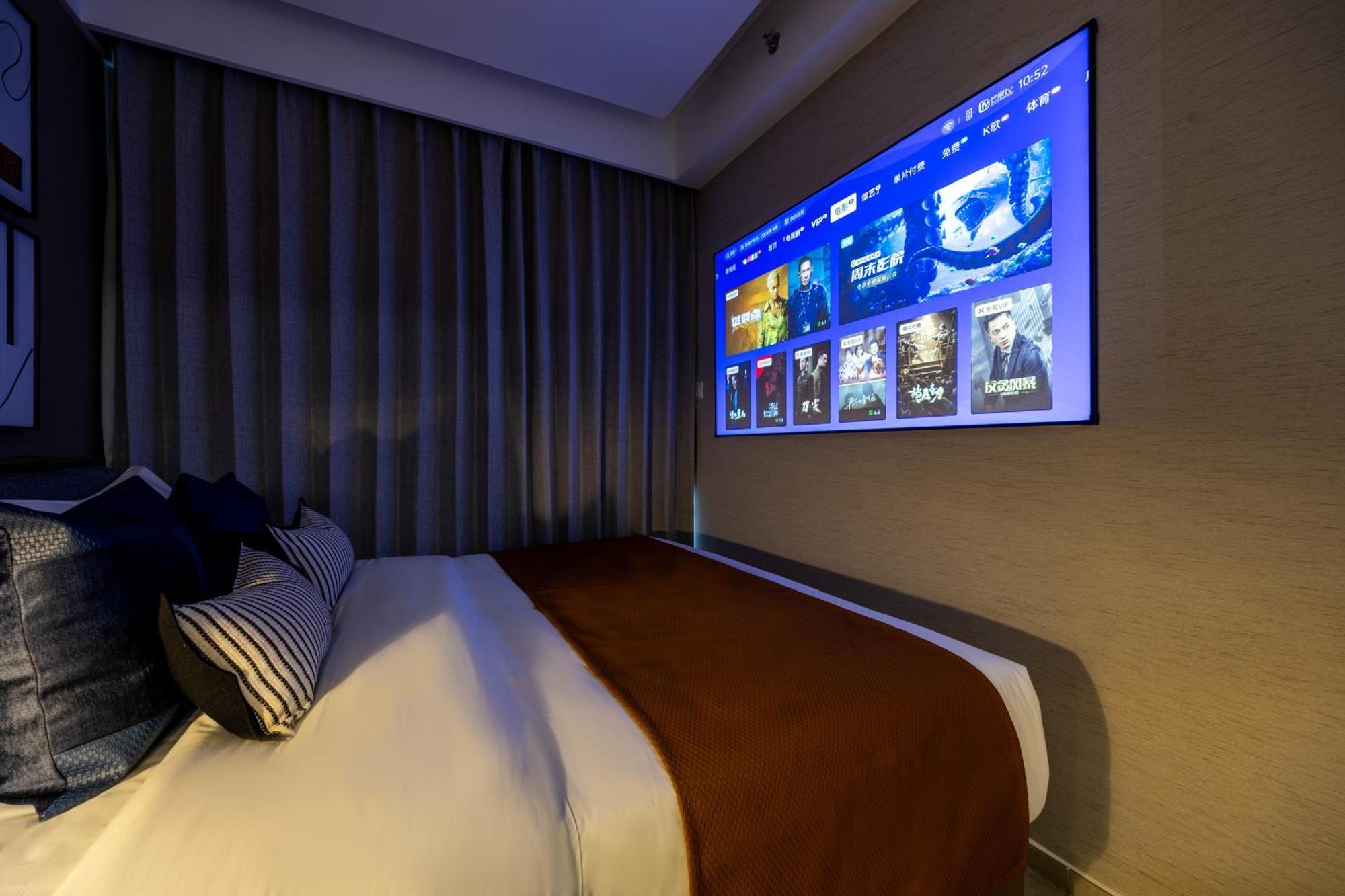 Aparthotel Boruisi Video And Audio Light House - Shenzhen Convention And Exhibition Center Gangxia Metro Station Exterior foto