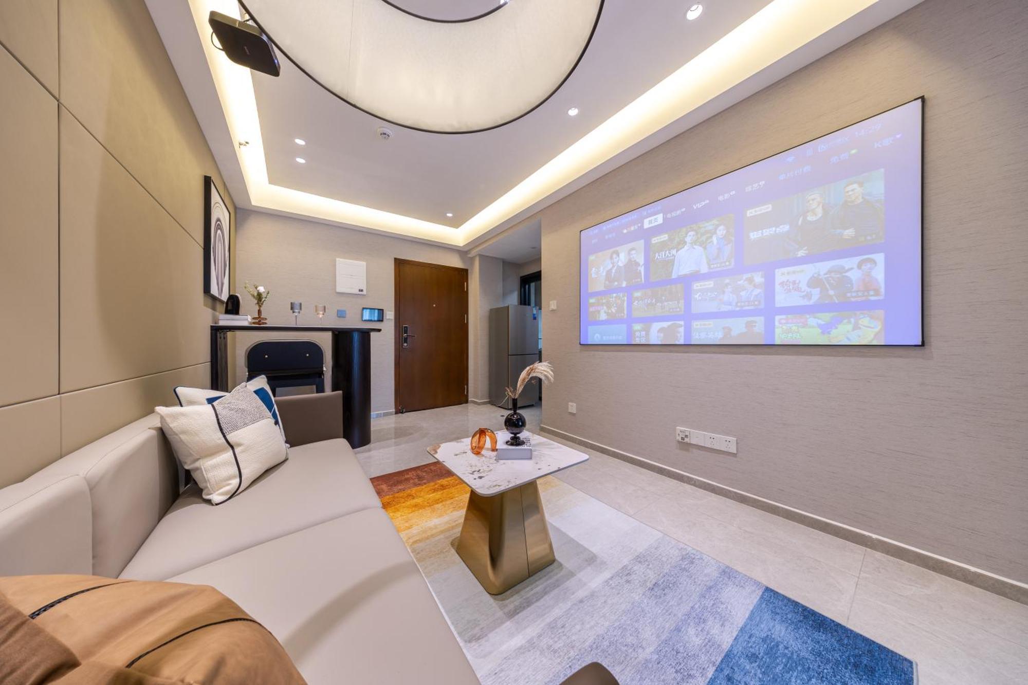 Aparthotel Boruisi Video And Audio Light House - Shenzhen Convention And Exhibition Center Gangxia Metro Station Exterior foto